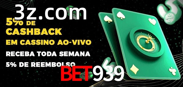 Promoções do cassino ao Vivo bet939